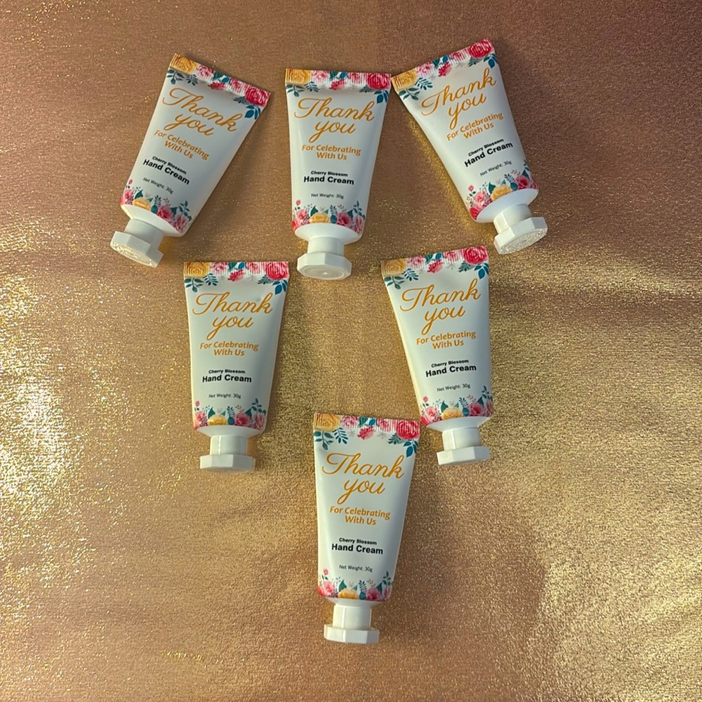 Sacubee 25 Pieces Thank You Hand Cream Bulk Floral NWT